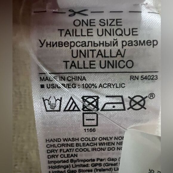 4/$25 Gap striped fringe scarf wrap one size essential cozy warm winter  boho - Picture 6 of 6